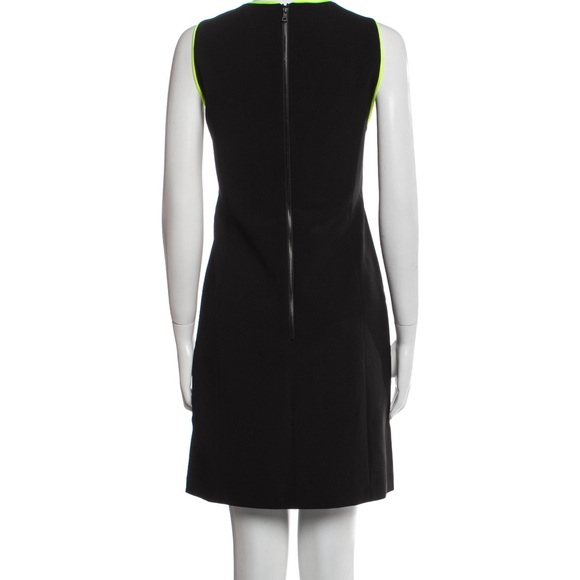 Alice + Olivia Colin Acetate Dress in Black Neon size 6 - Picture 8 of 8